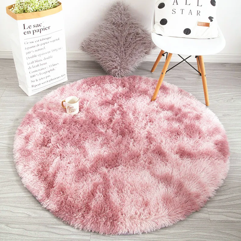 Скандинавский дом утолщенный ковер гостиная журнальный столик одеяло длинные