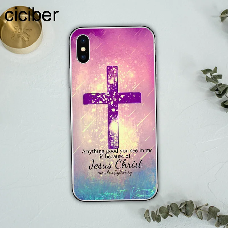 ciciber Bible Jesus Christ Soft Silicon Phone Cases Cover For iPhone 11 Pro Max 2019 XR X XS 7 6 8 6s Plus 5S SE Christian |