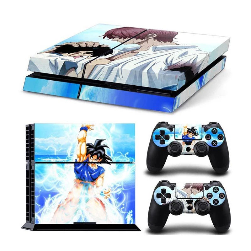 Dragon Ball Супер Сон Гоку виниловая Обложка Наклейка PS4 кожа для sony playstation 4 консоли и 2 контроллера Защитная Наклейка