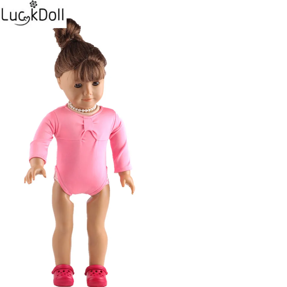 LUCKDOLL розовый синий красный белый костюм подходит для 18-дюймовых американских