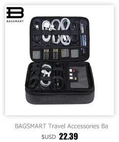 BAGSMART многофункциональная дорожная сумка для паспорта RFID Паспорт ID держатель для карт банковская карта сумка клатч держатель на молнии Чехол кошелек