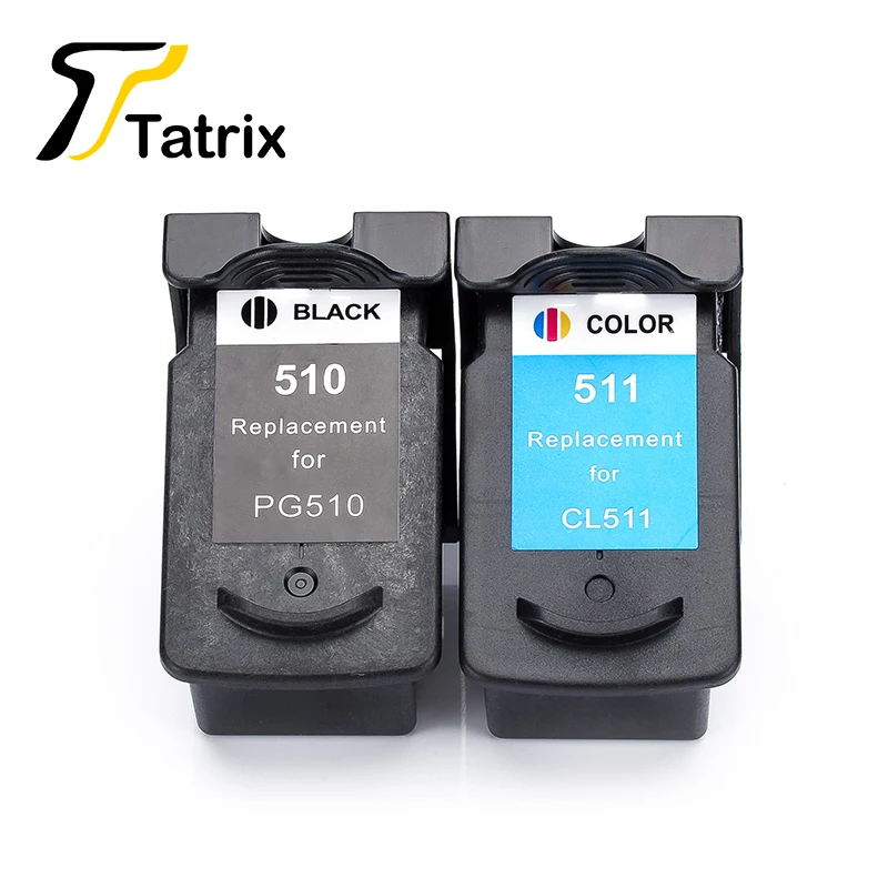 Tatrix 2PK для Canon PG510 CL511 чернильный картридж принтера PG 510 CL 511 Pixma MP240 MP250 MP260 MP270 MP280 MP480