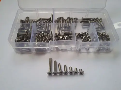 140 шт. M3 Torx T & TX розетка с потайной головкой ассортиментом стопорных винтов