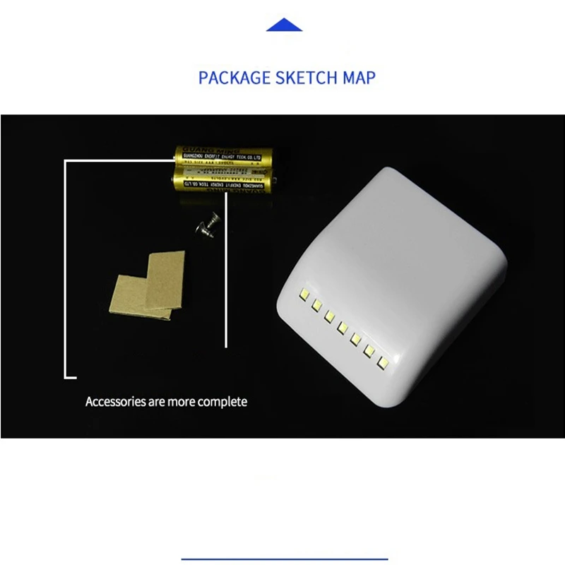 7 светодиодных смарт сенсорных шкафов Светодиодные ночные светильники для