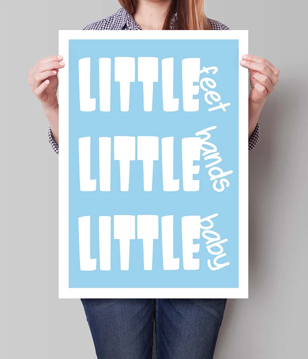 Детские Декор Детская wall Art типографская Печать Нижнее белье в стиле бренда Dave