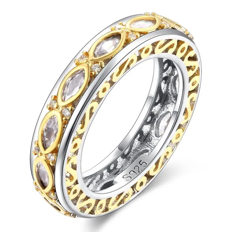 Женское кольцо из серебра 2018 пробы с фианитом|wedding band|women wedding bandsterling silver filled |