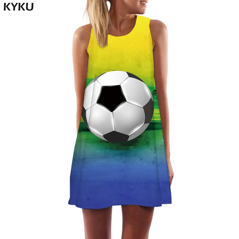 Ladies Dress06 KYKU Брендовое платье с бразильским флагом для женщин, бразильское офисное платье Harajuku, 3d принт с героями мультфильмов, вечерние платья в винтажном стиле, пикантная Женская одежда, летняя одежда - Цвет: Ladies Dress06