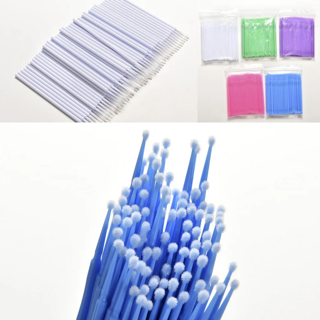 

2021 New 100pcs Cosmetic Disposable Microbrushing One-time Brushes Liquid Lipstick Lipgloss Brush Wands Applicator Lip Brushes