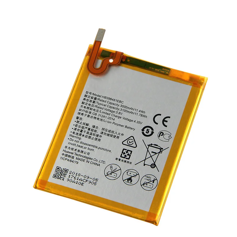 Оригинальный аккумулятор HB396481EBC литий ионный для телефона Huawei ASCEND G7 PLUS HONOR 5X G8 G8X RIO