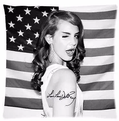 

Free Shipping Customized Beauty Lana Del Rey Zippered Throw Square Throw Pillow Cover Pillowcases Nice Multi-Sizes Choice
