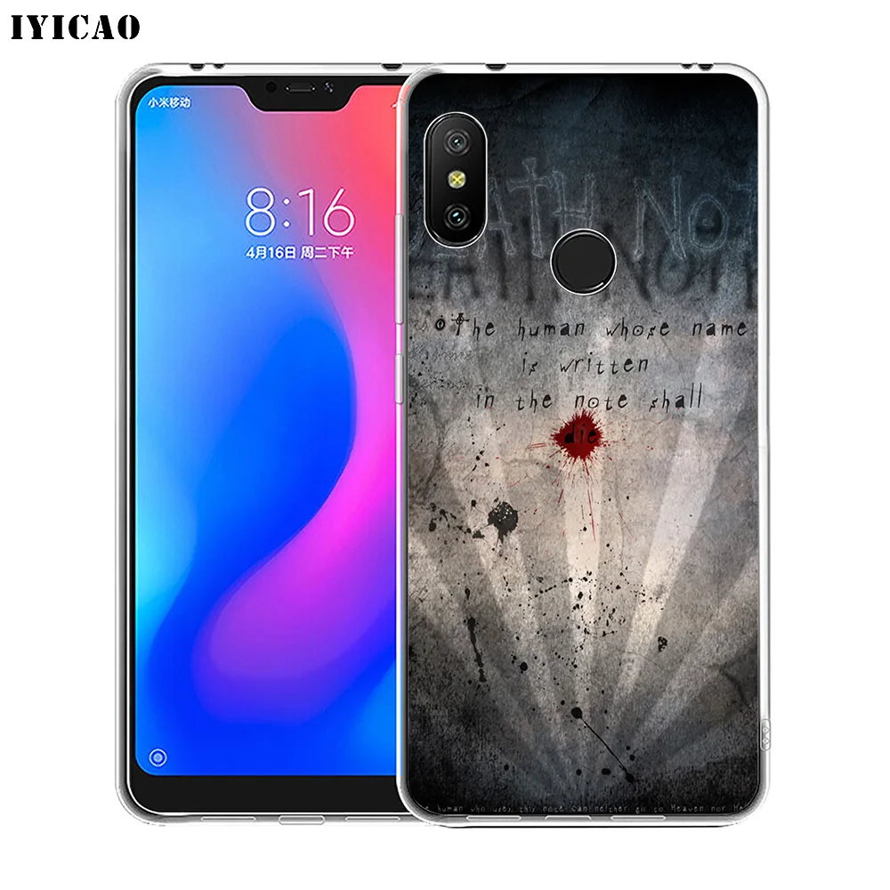 Мягкий силиконовый чехол для телефона IYICAO Death Note L Xiaomi Redmi 4A 5A 6A 7 6 5 Pro Plus 4X