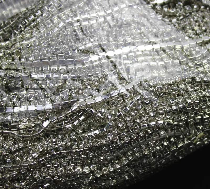 5 ярдов SS12 3 мм Очаровательная близкая искусственная отделка цепочки DIY сумка