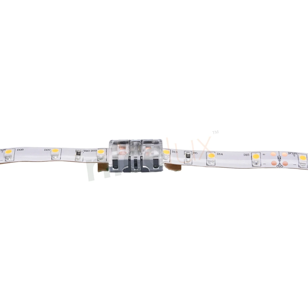 5 шт. 2 контактный соединитель светодиодной Ленты для ленты 8 мм SMD 2835 3528 IP65