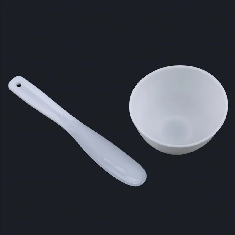 white 2 шт./компл. без запаха DIY силиконовая маска набор чаш для Красота чаша для регулировки маска инструмент мерный стаканчик маски для лица Уход - Цвет: white
