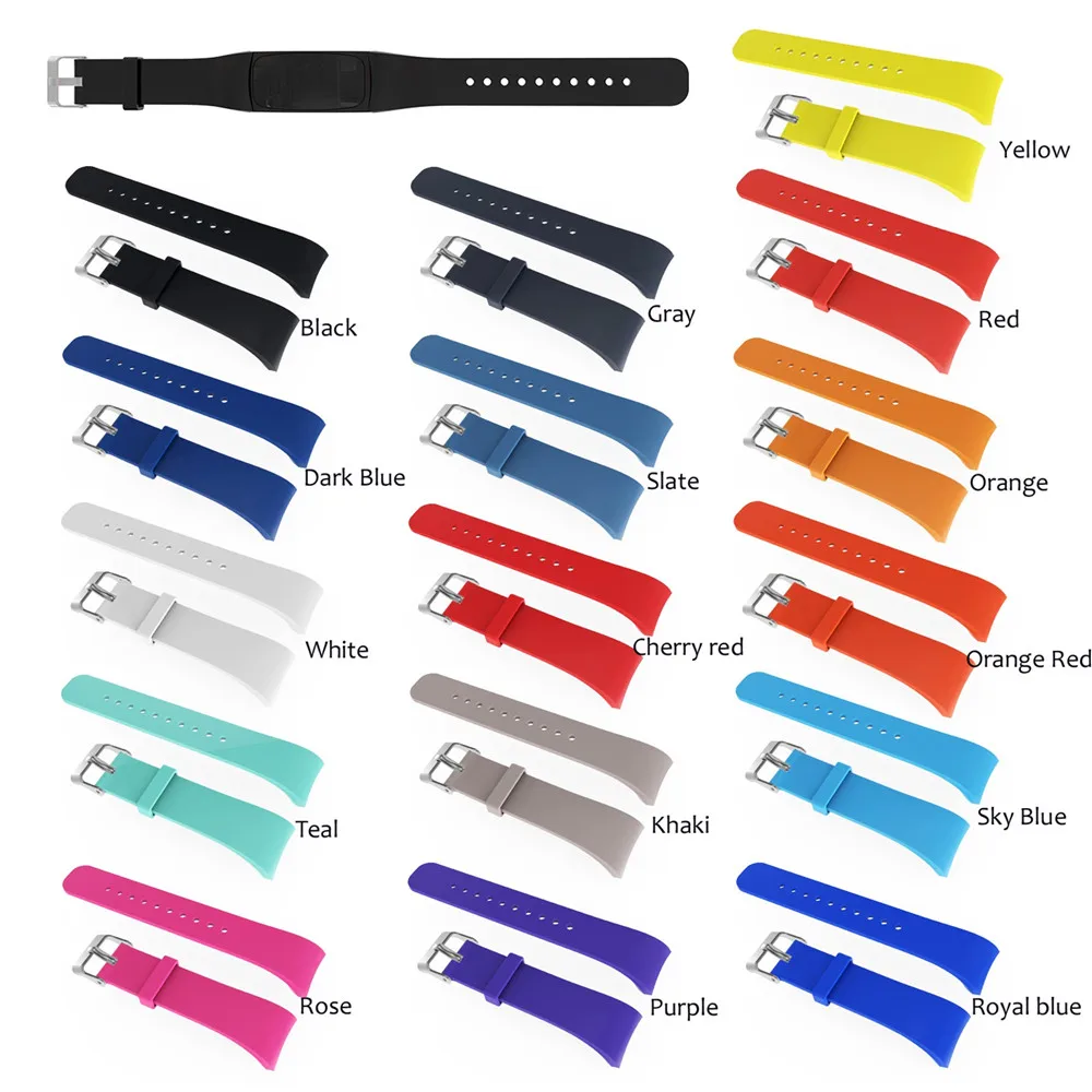 

Classic Silicone Watch Band Strap Watchband replacement wristband For Samsung Gear Fit2 fit 2 SM-R360 band sports watch straps
