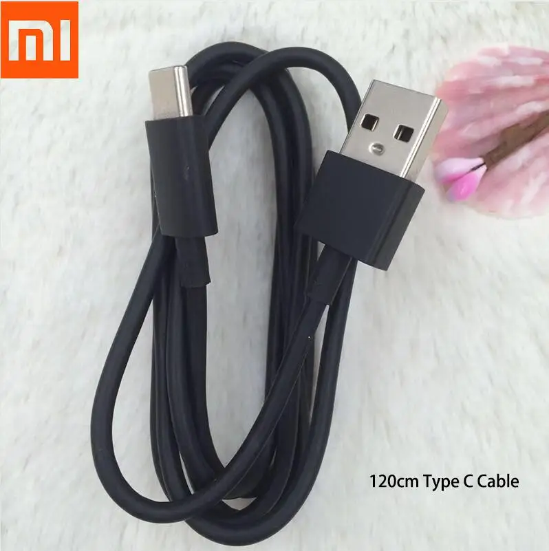 Black Cable 120cm Xiaomi USB Тип C Дата-кабель провод для быстрой зарядки для mi 9 se 8 8se 6 6X5 5S 4S 4C 9T pro A2 F1red mi Note 7 pro k20 pro - Цвет: Black Cable 120cm