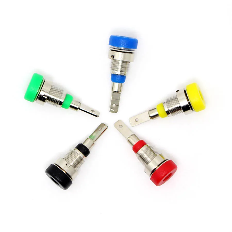 5 наборов = 15 шт. 2 мм медный панельный разъем типа банан и короткое замыкание вилка