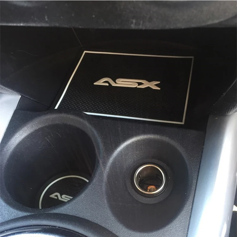 Для Mitsubishi ASX 2013 2018 Non Slip Межкомнатная дверь Кубок мат двери ворота Слот коврик