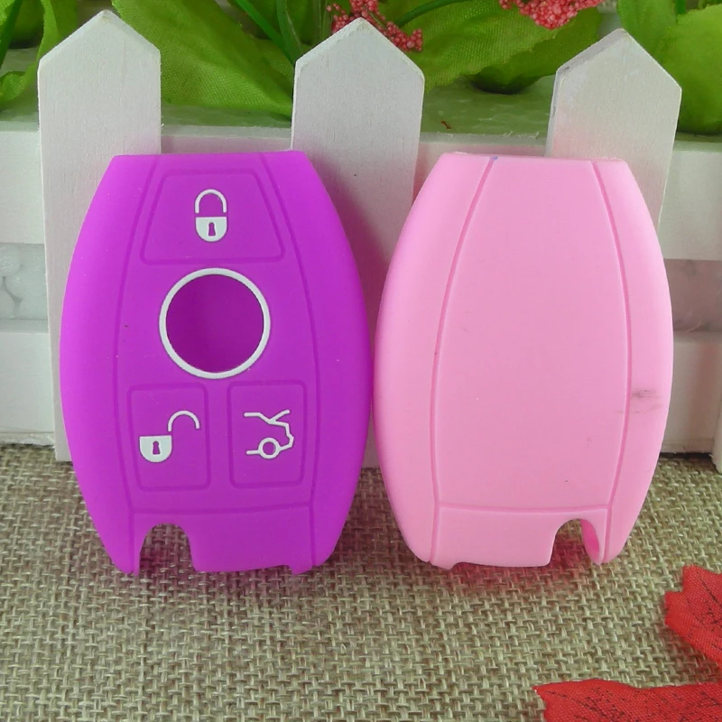 

Key Case For Car Silicone 3 Buttons Key Cover For Mercedes Benz W203 W204 W211 Clk C180 E200 Amg C E S Class Car Key Cover