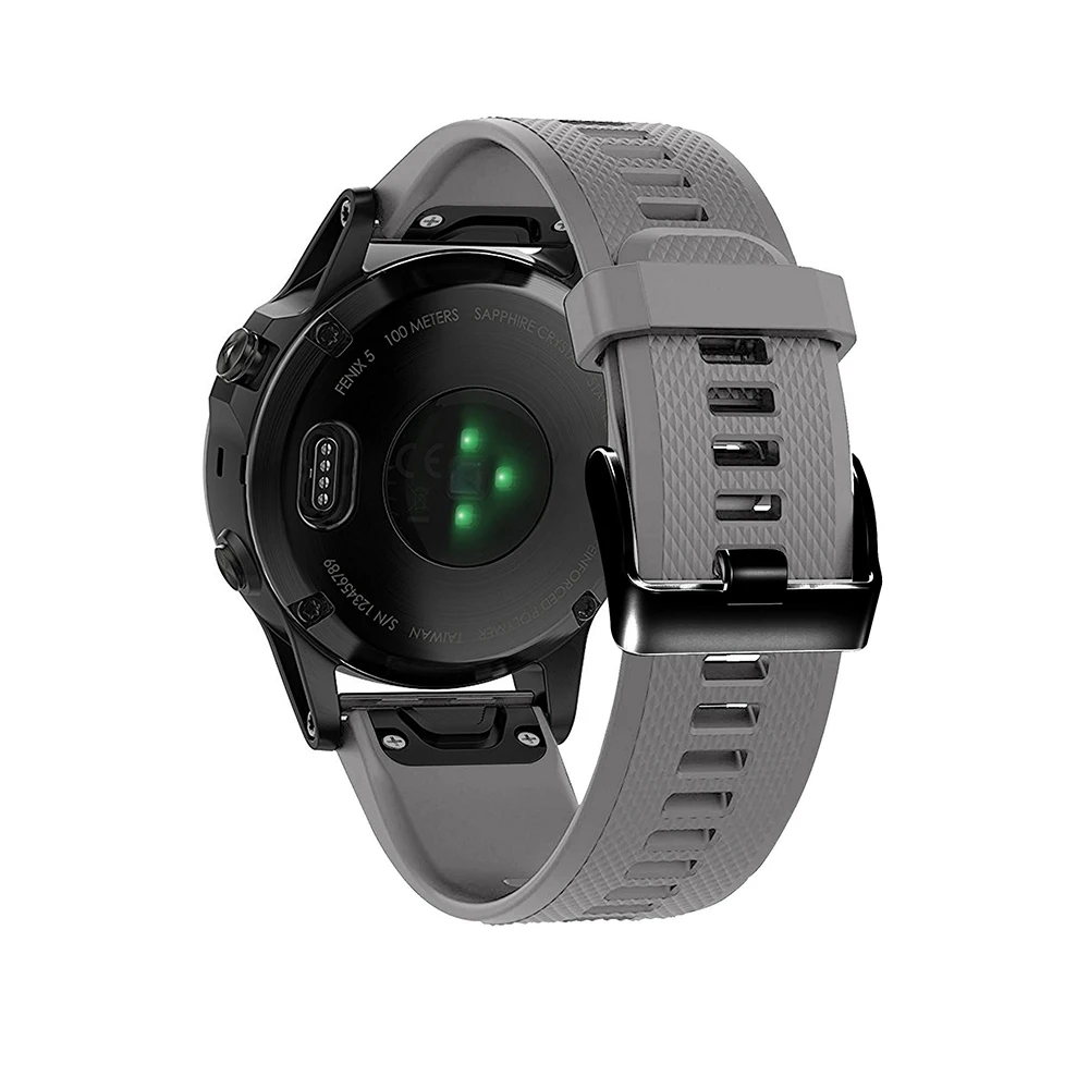 Ремешок для наручных часов Garmin Fenix 5/5 Plus 22 мм силиконовый браслет спортивный