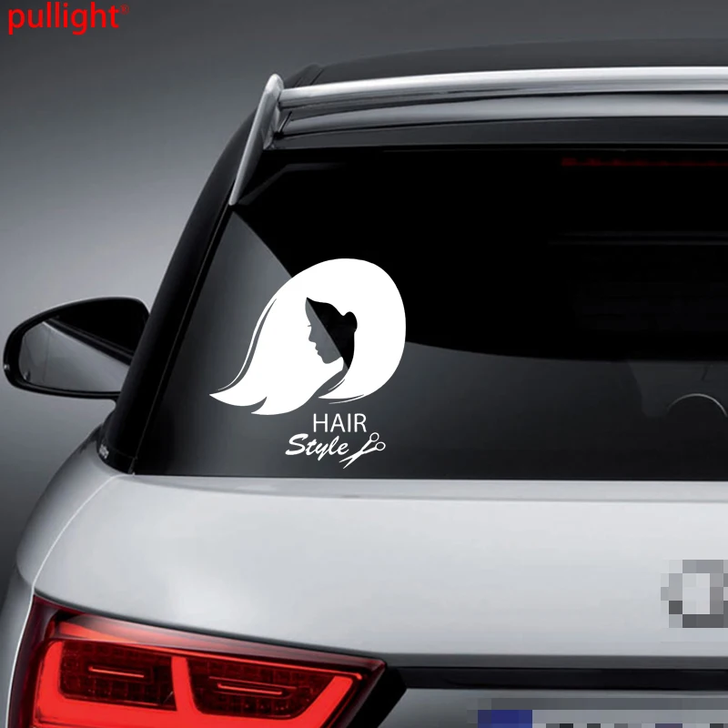 Classic Creative Hair Girl Stylist Beauty Tanning Salon Car Truck Window Vinyl Decal Sticker | Автомобили и мотоциклы