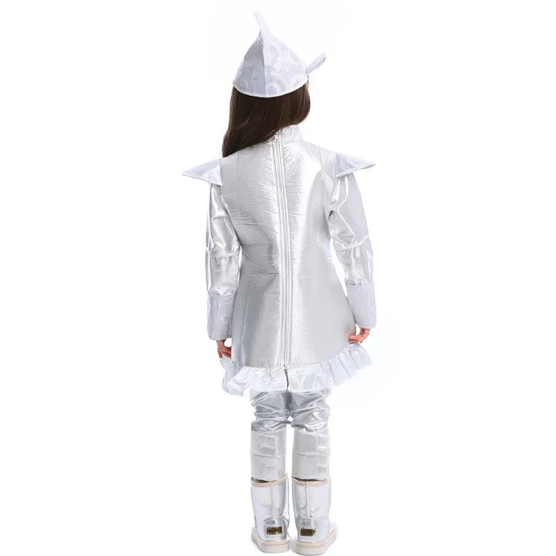 Girls Halloween Costume: The Tin Man from Wizard of Oz - Sizes S-XL for Kids & Children - Perfect for Hickory Cosplays, Purim Celebrations, Stage Plays & Parties image 6