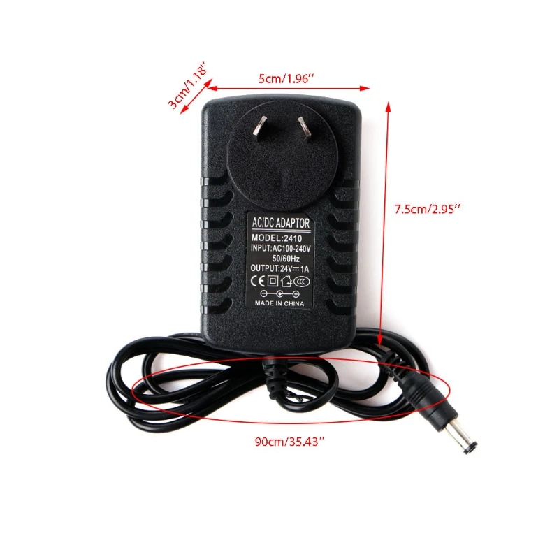 

AC 100-240V To DC 24V 1A Adapter EU Plug For Ultrasonic Mist Maker