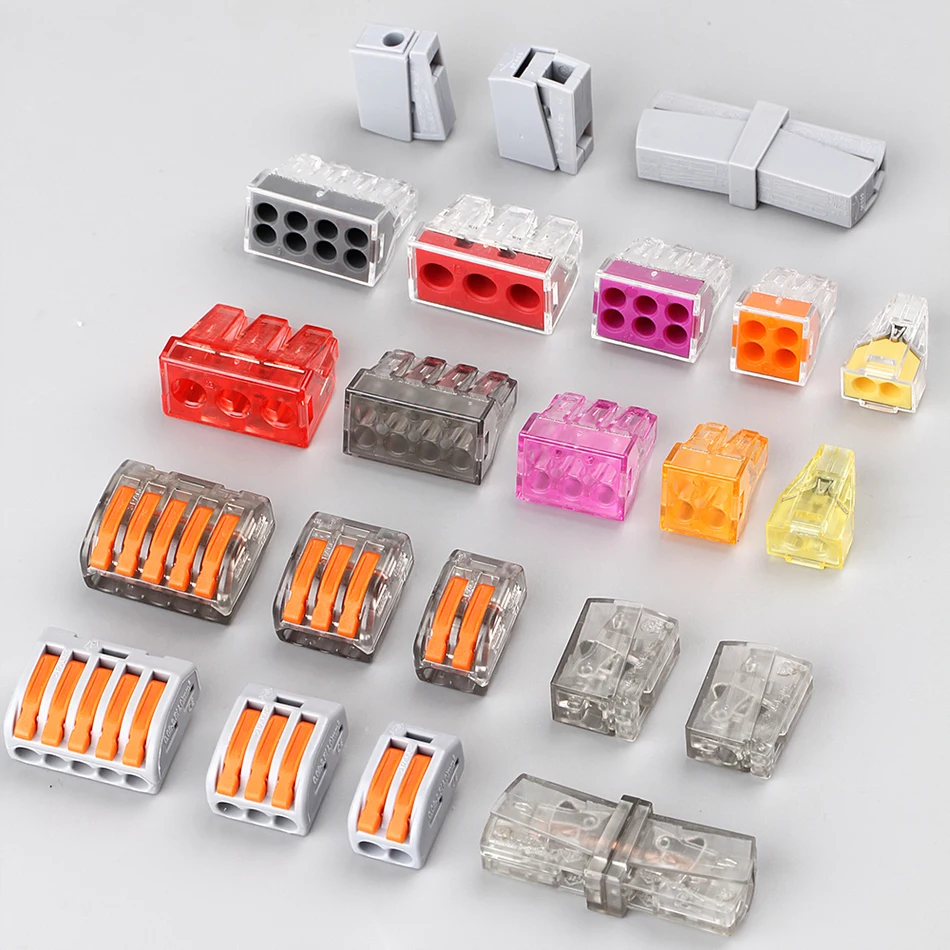 

(10pcs/lot) mini fast Wire Connector,222-413(PCT213) Universal Compact Wiring Connector 3 pin Conductor Terminal Block