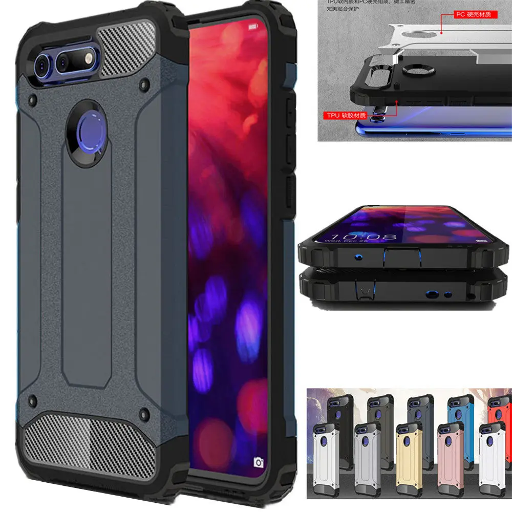 Прочный бронированный чехол для Huawei Honor V20 V10 V8 8X MAX 8 9 10 Lite телефона 6X 7X Note Play 9i |