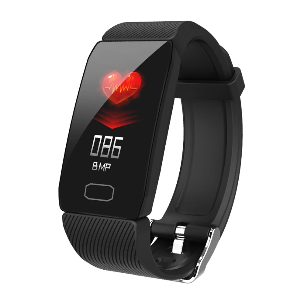 Q1 смарт-браслет с цветным экраном 1 14 дюйма Bluetooth 4 0 мужские Смарт-часы шагомером