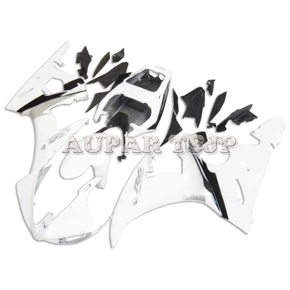 Подходит для Yamaha 2003 2004 2005 YZF-600 R6 03 04 05 Sportbike комплект кузова белый полный
