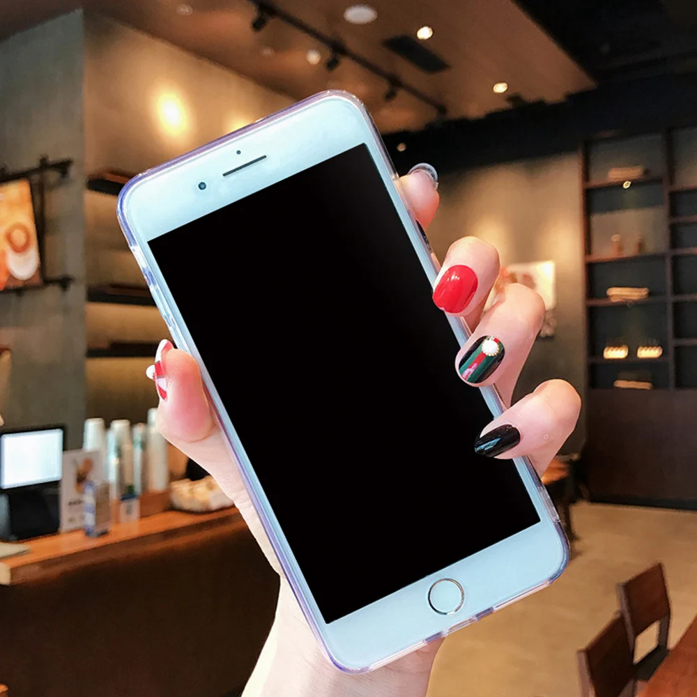 Роскошные лазерной чехол для iPhone X 6 S 7 8 Plus мобильный телефон оболочки ананас