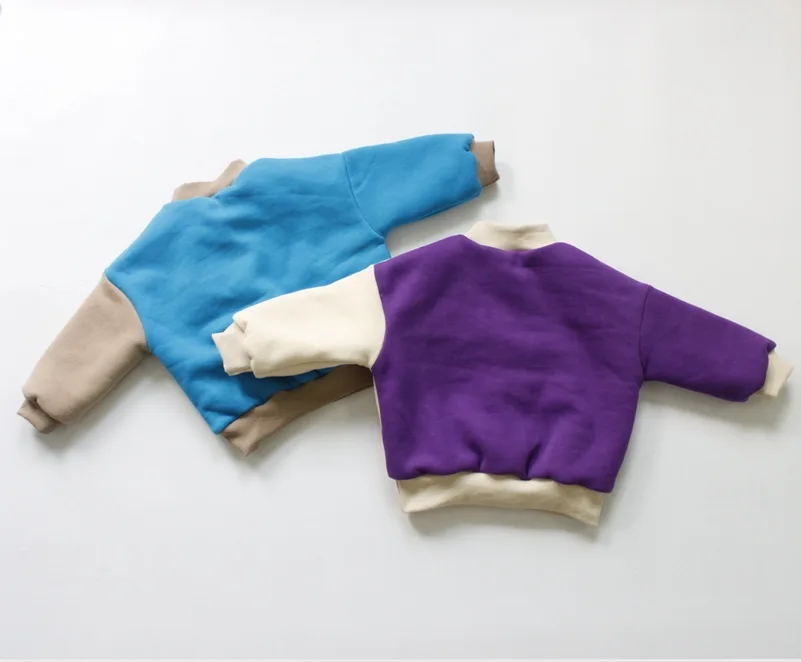 Детские толстовки в Корейском стиле для девочек модные зимние из плотного флиса