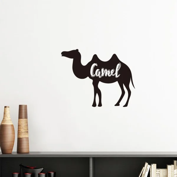 

Camel Black And White Animal Silhouette Removable Wall Sticker Art Decals Mural DIY Wallpaper for Room Decal