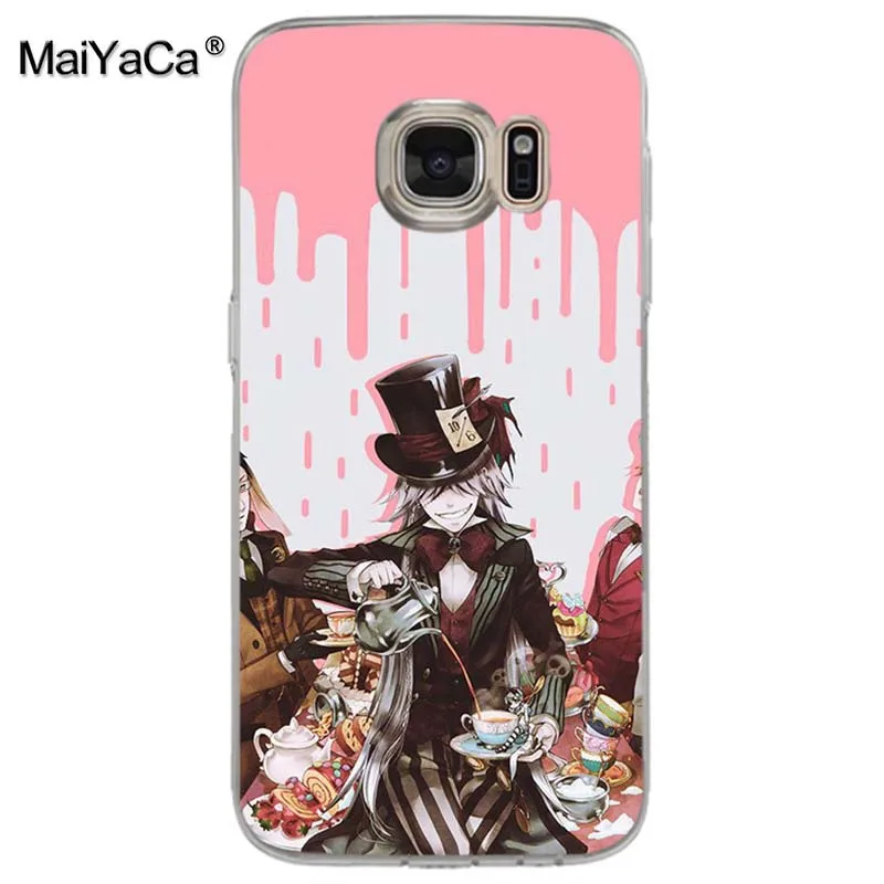 Чехол для телефона MaiYaCa Black Butler с аниме принтом samsung galaxy s7 edge s6 plus s5 s4 s8 | Мобильные