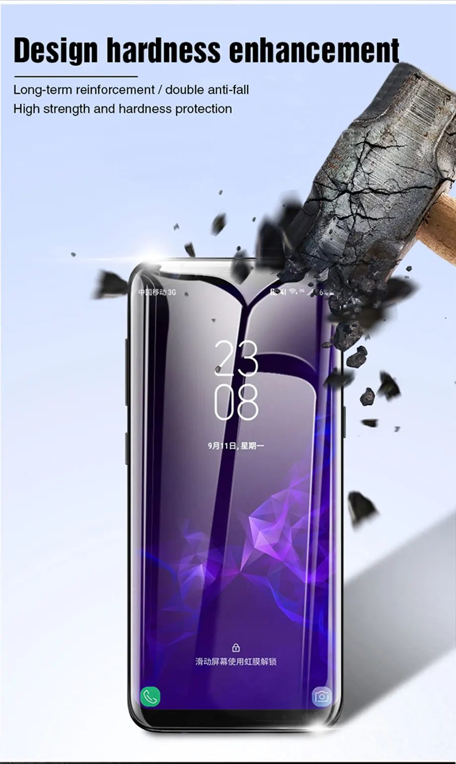 20D полная Защита экрана для samsung Galaxy S8 S9 Plus Note 8 9 стеклянная пленка для samsung S6 S7 Edge S8 S9 закаленное стекло