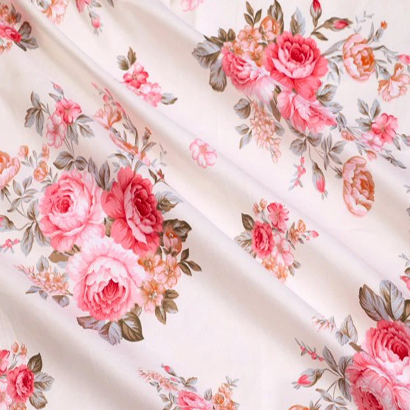 160 хлопковая ткань с принтом пиона 50x 100% см|fabric belt|fabric windowfabric accessories |
