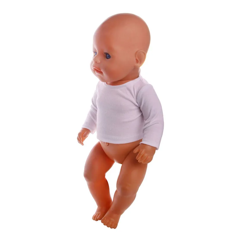 Новая стильная популярная белая рубашка с длинными рукавами для 18 дюймовой