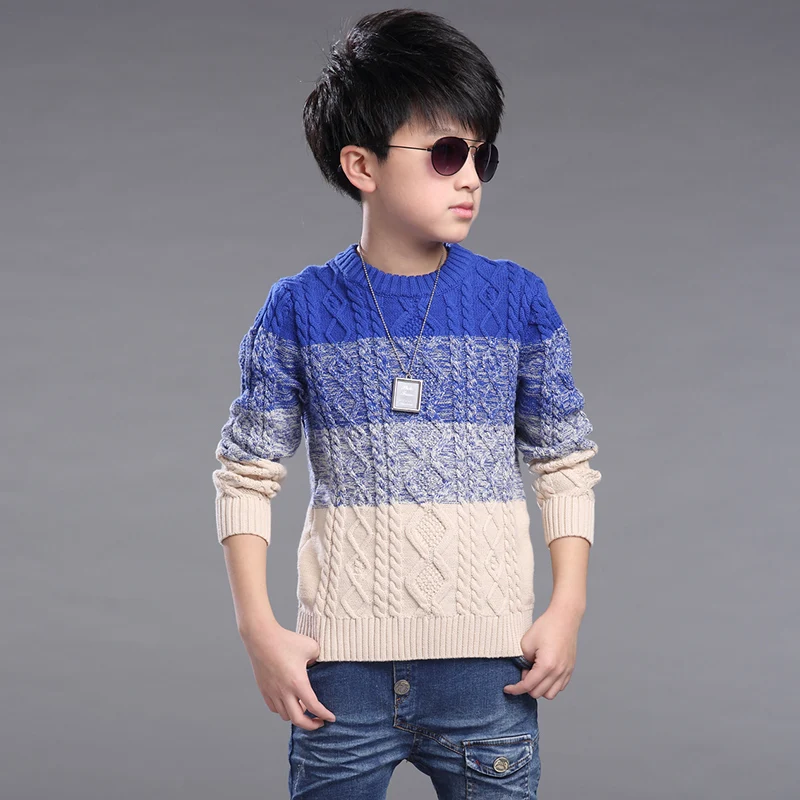 Импортные товары 2018 г. осень зима вязаные свитера разных цветов для мальчиков