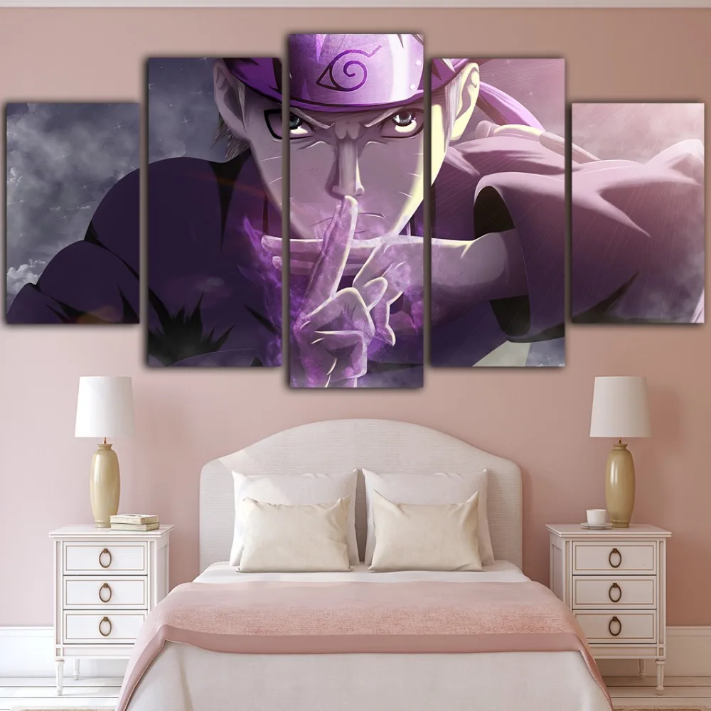 5 шт. Хит аниме Наруто холст живопись куадро Decoraci N Dormitorio Постер табло Peinture Sur Toile