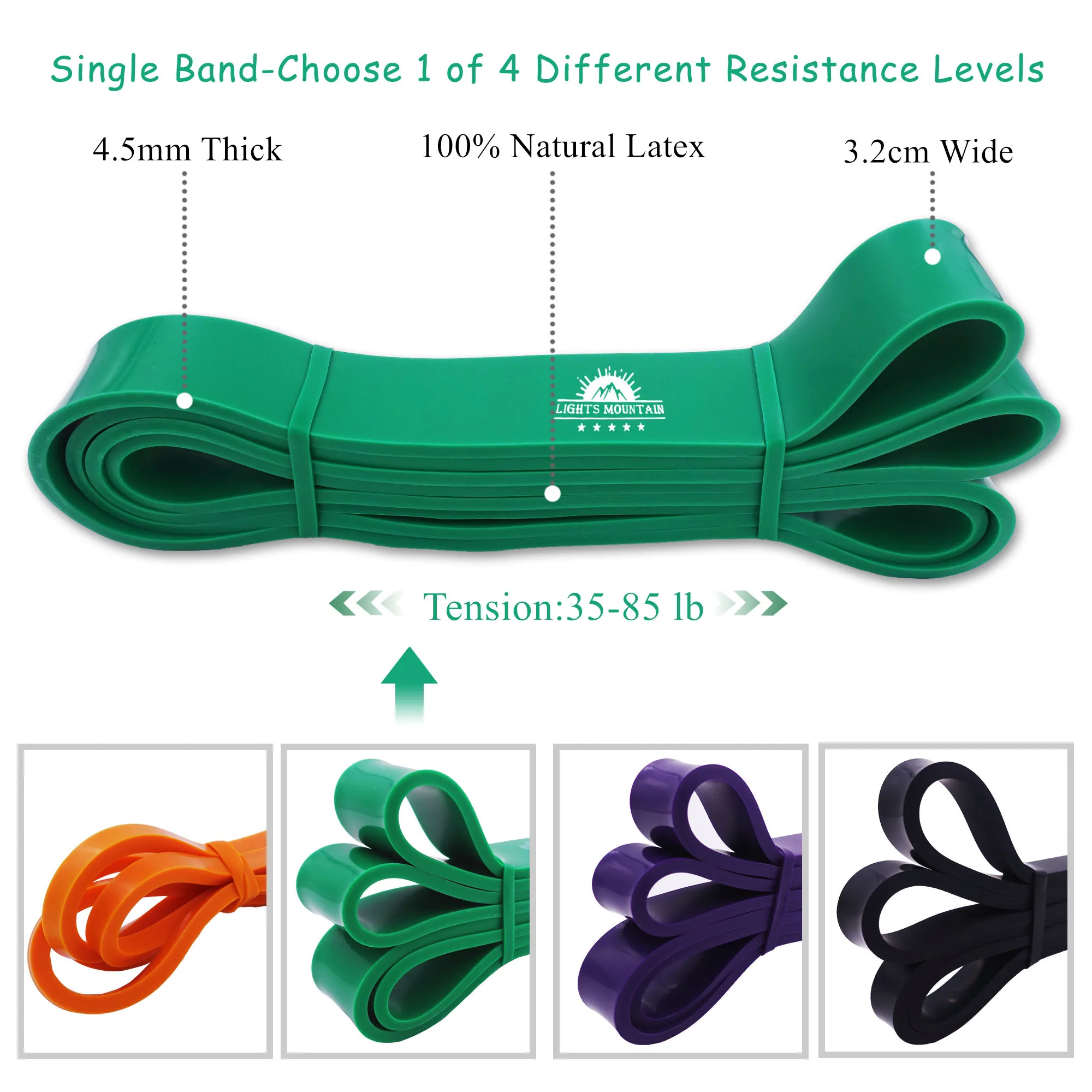 Сверхмощные Эспандеры эластичные подтягивающие повязки петли для тренировок