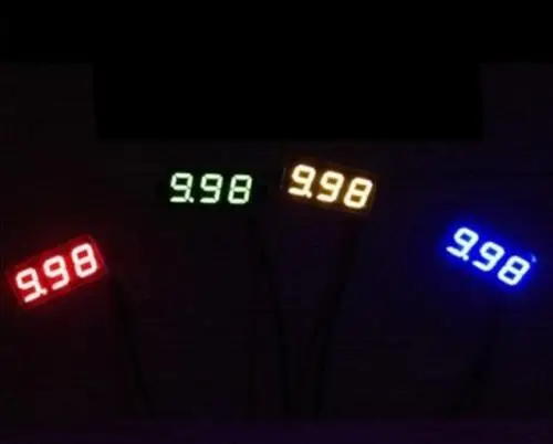 Цифровой вольтметр постоянного тока 0 36 дюйма стандартный Синий Вольтметр 3 2 ~ 30 В