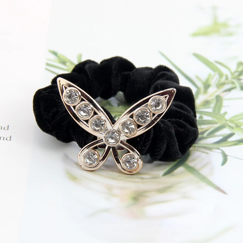 Корейский Modis женщин обувь для девочек резинки волос галстук Резинки стразы