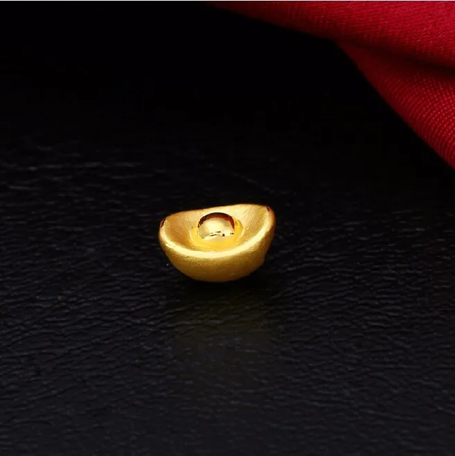 

999 24K Yellow gold YuanBao Pendant 0.55g