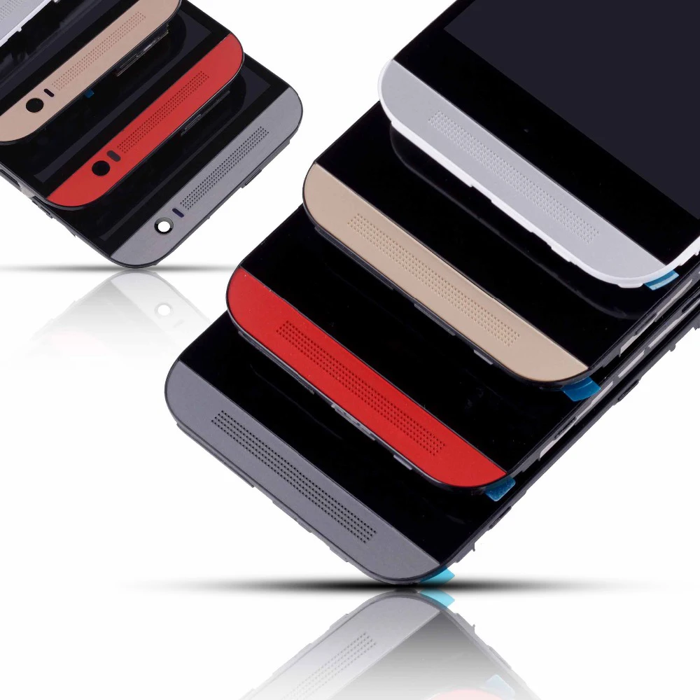 

5.0"Sinbeda For HTC One M8 LCD Display Touch Digitizer Sensor Glass with Frame Assembly For HTC One M8 Display Single/Dual SIM