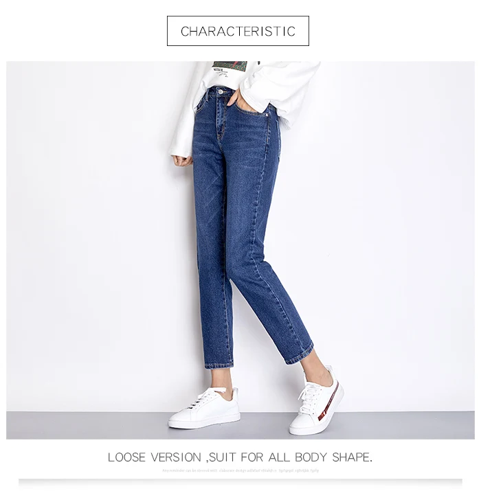 Женские классические джинсы LEIJIJEANS, голубые хлопковые свободные брюки из денима, полной длины, джинсы-бойфренды со средней посадкой, большие размеры, весна-лето