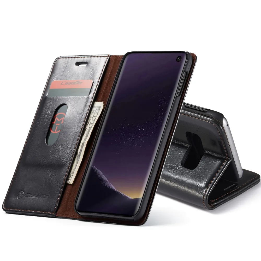 Кожаный чехол для samsung Galaxy S10 плюс Магнитный чехол-кошелек для мобильного телефона для samsung S10 Lite флип чехол-книжка из искусственной кожи Сумка CaseMe