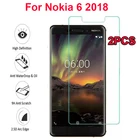 2 шт для Nokia 6 2018 TA-1068 защита экрана закаленное стекло для Nokia 6 2018 стекло для Nokia6 2018 Nokia 6,1 TA-1054 чехол пленка