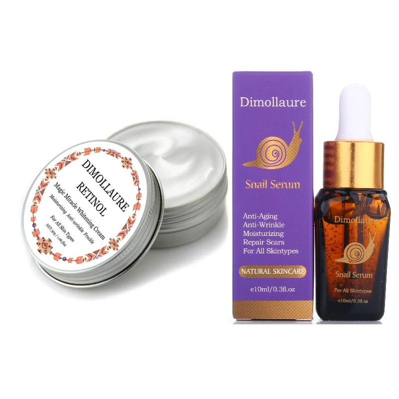 

Dimollaure Retinol Cream snail Hyaluronic Acid peptidesant serum Reduce Freckles Melasma Whitening Moisturizing cream