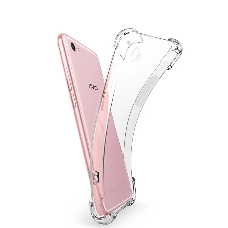 ДЛЯ Vivo Y75 Y89 Y71 Y83 X23 X21S Y91 V15 X27 подушка безопасности противоударный чехол прозрачный